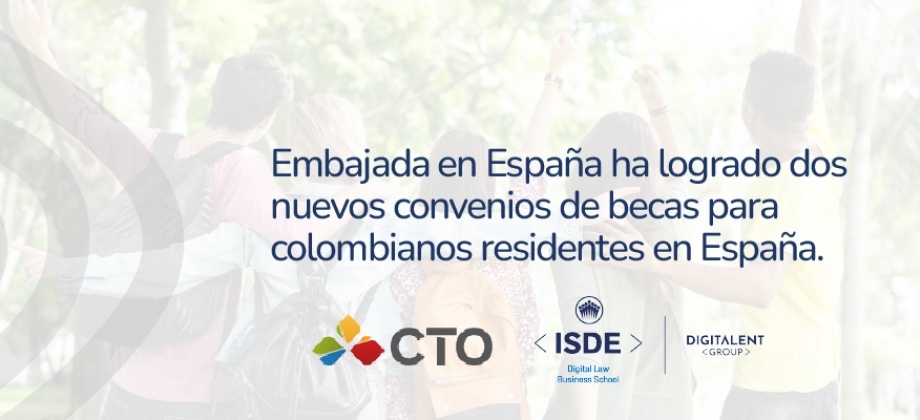 Embajada en España ha logrado dos nuevos convenios de becas para colombianos residentes en España